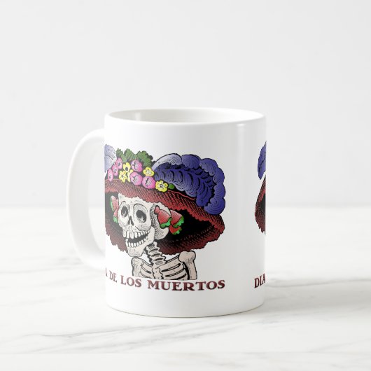 Dia de los Muertos (mok) Koffiemok (Voorkant links)