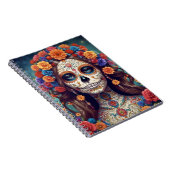 Día de los Muertos mooie vrouw notitieboek (Rechterzijde)