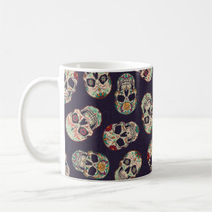 Dia de los muertos naadloos met suikersku koffiemok
