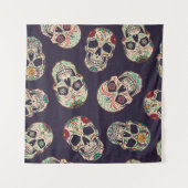 Dia de los muertos naadloos met suikersku wandkleed (Voorkant)