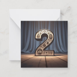 Día de los Muertos nummer - De Kaart van 2 Notitiekaartje