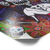 Dia de los Muertos Nurse Painting Foto Afdruk (Hoek)