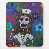 Dia de los Muertos Nurse RN Muismat (Voorkant)