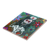 Dia de los Muertos Nurse RN schilderij Tegeltje (Zijkant)
