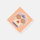Dia de los Muertos Party Decor Sinaasappel Papier  Servet (Hoek)