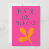 Día de los Muertos Party Invitation Kaart (Achterkant)