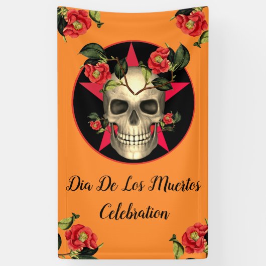 Dia De Los Muertos Party Spandoek (Verticaal)
