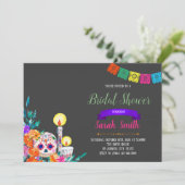 Dia de los Muertos party uitnodiging (Staand voorkant)