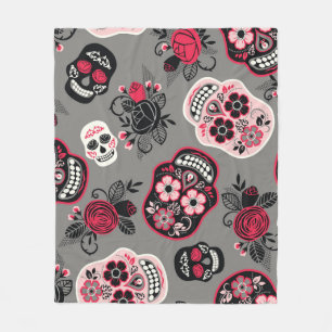 Dia de los Muertos: patroon Fleece Deken