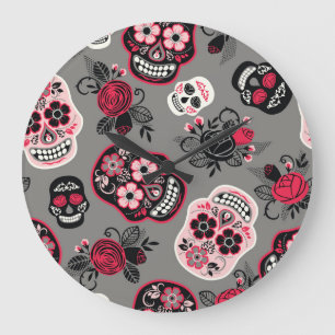 Dia de los Muertos: patroon Grote Klok