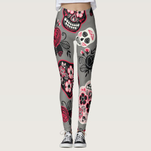 Dia de los Muertos: patroon Leggings