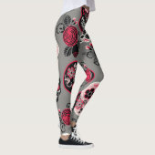 Dia de los Muertos: patroon Leggings (Rechts)