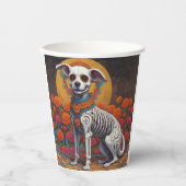 Dia De Los Muertos perro Papieren Bekers (Voorkant)
