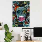 Dia De Los Muertos Poster (Thuiskantoor)