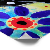 Dia de los Muertos Pug Dog Poster (Hoek)