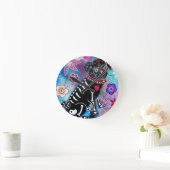 Dia de los Muertos Pug Hondenliefhebber Ronde Klok (Huis)