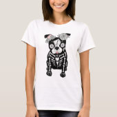 Dia de Los Muertos Puppy T-shirt (Voorkant)