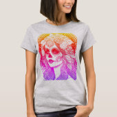 Día De Los Muertos, regenbogenfarben T-shirt (Voorkant)