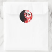 dia de los muertos ronde sticker (Tas)