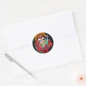dia de los muertos ronde sticker (Envelop)