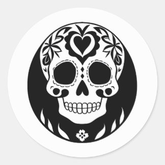 Dia de Los Muertos Ronde Sticker
