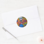 DIA DE LOS MUERTOS RONDE STICKER (Envelop)