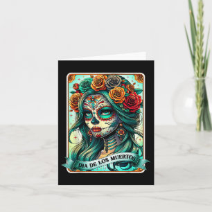 Dia de los Muertos Roos Bloemenvrouw Dag van de De Kaart
