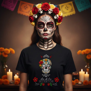 Día de los Muertos Roos Schedel T-shirt