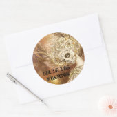 Dia de los Muertos Round Sticker (Envelop)