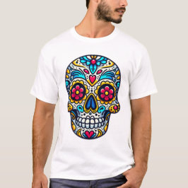 Dia de los Muertos schedel 9 T-shirt