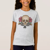 Dia de los Muertos Schedel en Pistolen | Jersey-Sh T-shirt (Voorkant)