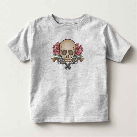 Dia de los Muertos Schedel en Pistolen | Shirts (Voorkant)