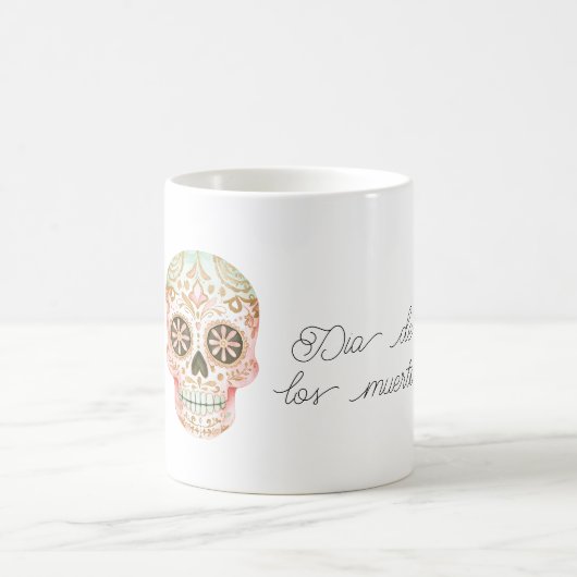 Día de los Muertos-schedel Koffiemok (Center)