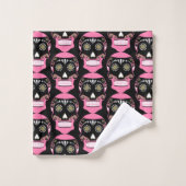 Día de los Muertos Schedel Print Bad Handdoek (Wasdoekje)