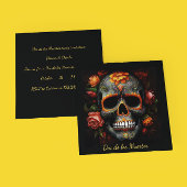 Dia de los Muertos schedel uitnodiging aanpasbaar