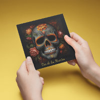 Dia de los Muertos schedel uitnodiging aanpasbaar