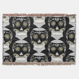 Día De Los Muertos Schedelprint Deken