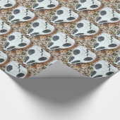 dia de los muertos schilderde schedel cadeaupapier (Hoek)