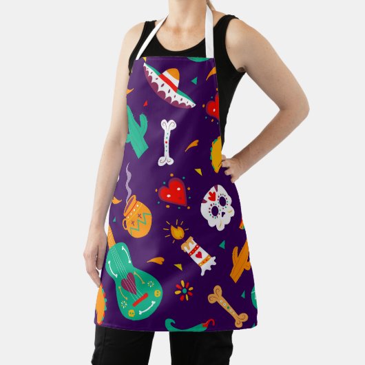 Dia De Los Muertos Schort (Insitu)