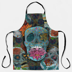 Dia De Los Muertos Schort
