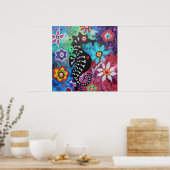 Dia de los Muertos Seahorse Poster (Keuken)