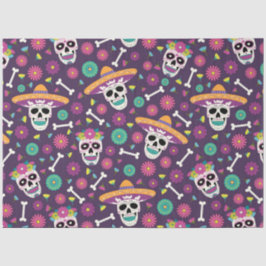 Día de los Muertos Serie Ontwerp 4 Tissuepapier