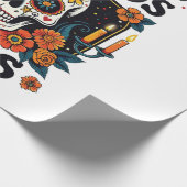 Día De Los Muertos Sfeer Oaxaca Dag van de Doden  Cadeaupapier (Hoek)
