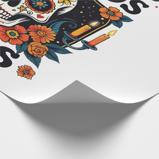 Día De Los Muertos Sfeer Oaxaca Dag van de Doden Cadeaupapier (Hoek)