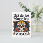 Día De Los Muertos Sfeer Oaxaca Dag van de Doden  Feestdagenkaart (Staand voorkant)