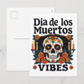 Día De Los Muertos Sfeer Oaxaca Dag van de Doden  Feestdagenkaart (Voorkant / Achterkant)