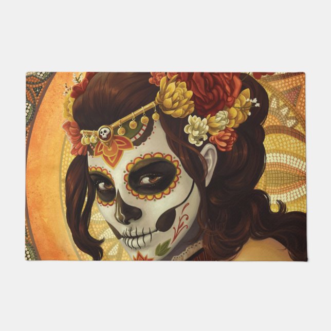 Dia De Los Muertos Sierkussen Deurmat (Voorkant)