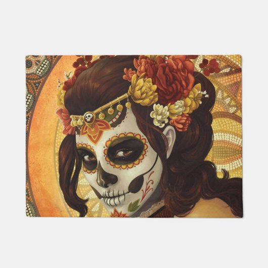 Dia De Los Muertos Sierkussen Deurmat (Voorkant)