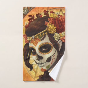 Dia De Los Muertos Sierkussen Handdoek