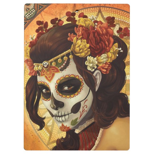 Dia De Los Muertos Sierkussen Klembord (Achterkant)